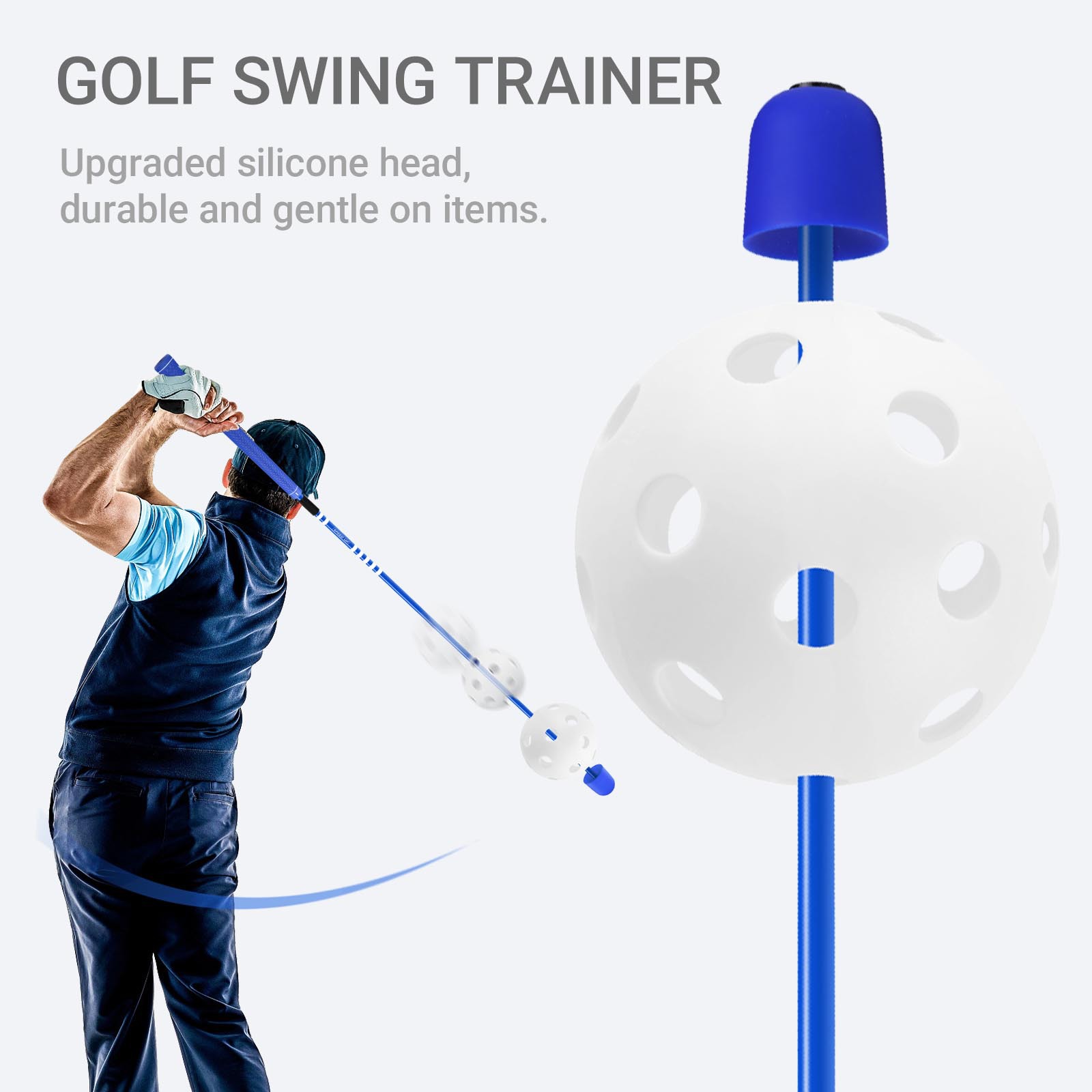 Golf Exercise Equipment - Pelatih Tongkat Ayunan Golf Loud Swing