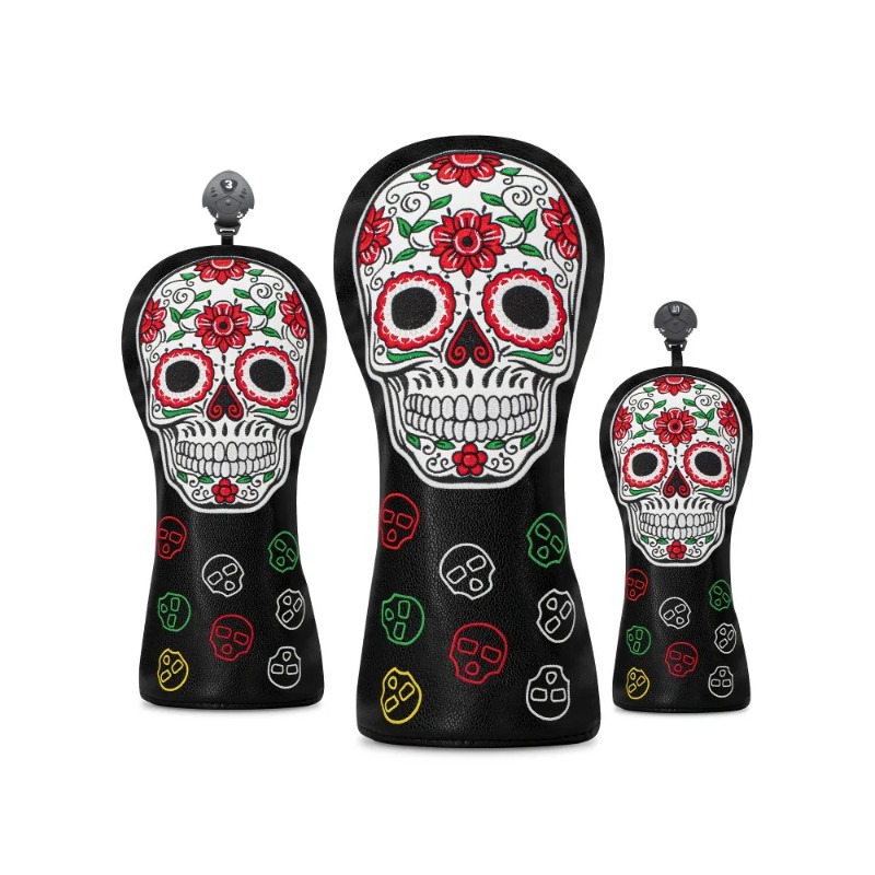 Headcover Driver - Set Penutup Kepala Tengkorak Golf -