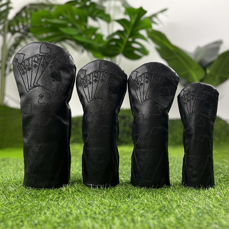 Golf Equipment Deals - Penutup Kepala Klub Golf Poker Hitam