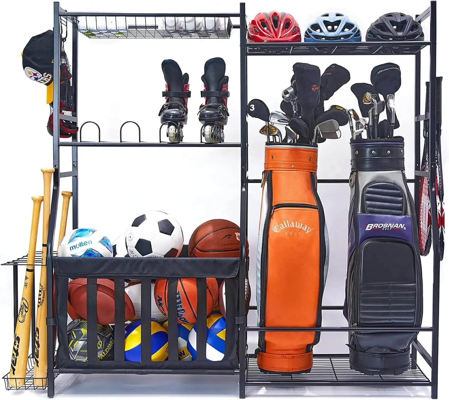Golf Equipment Garage Organizer - Organizer Peralatan Olahraga Garasi, Stand Tas