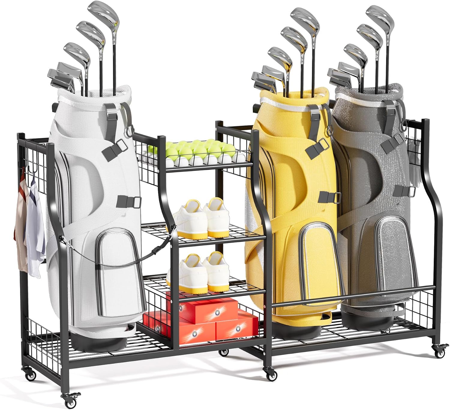 Rak Penyimpanan Tas Golf, Orga - Golf Equipment Garage Organizer ulasan dan harga