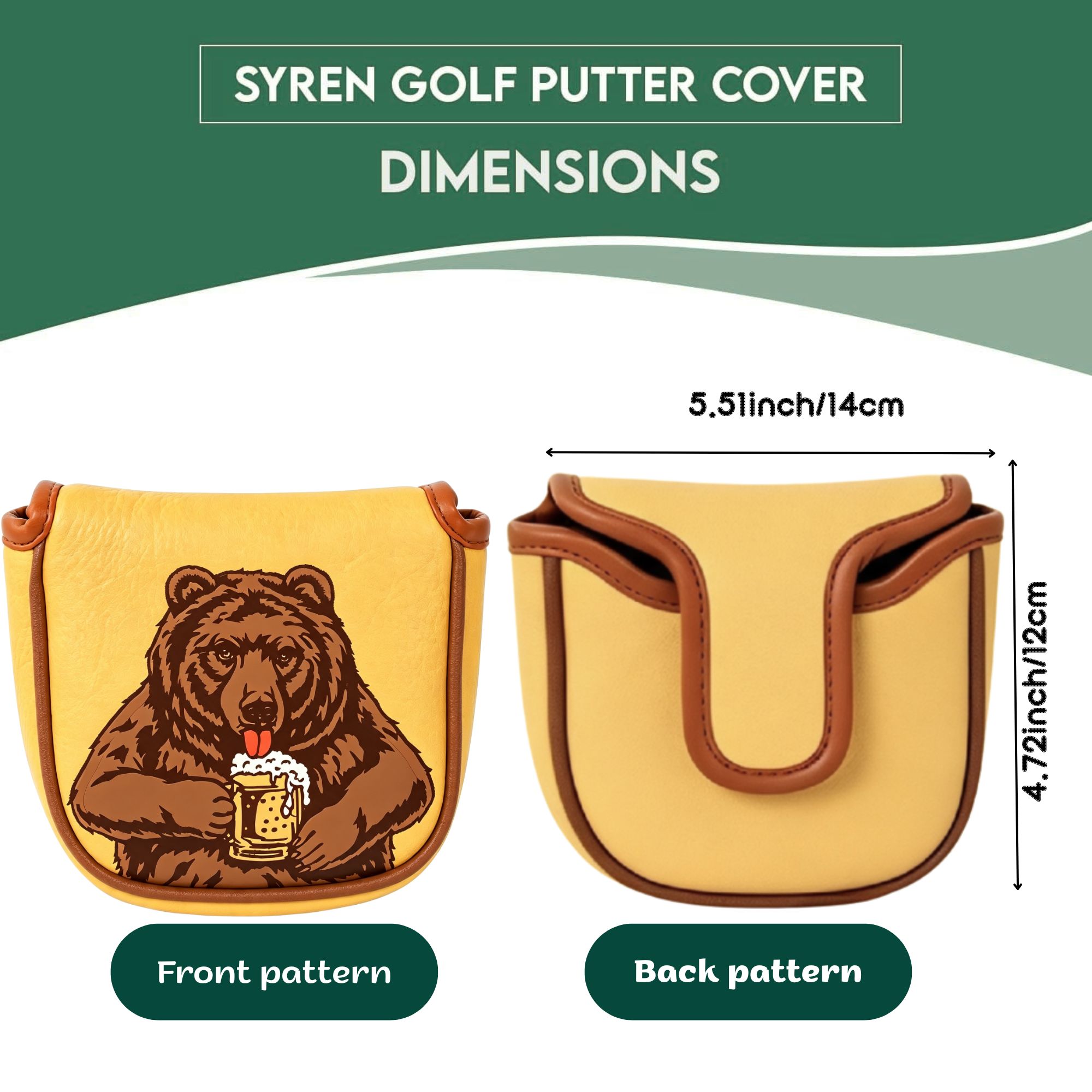 Penutup Kepala Putter Golf Bor - Headcover Driver ulasan dan harga