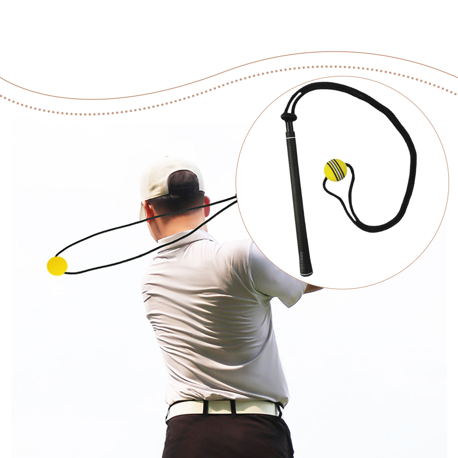 Alat Bantu Latihan Tali Elasti - Golf Equipment Beginners ulasan dan harga