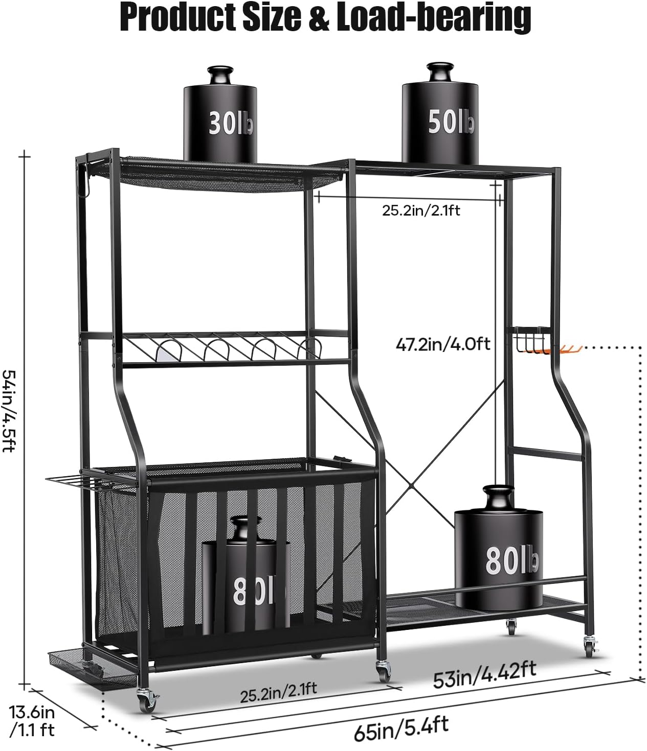 Organizer Peralatan Olahraga G - Golf Equipment Garage Organizer ulasan dan harga